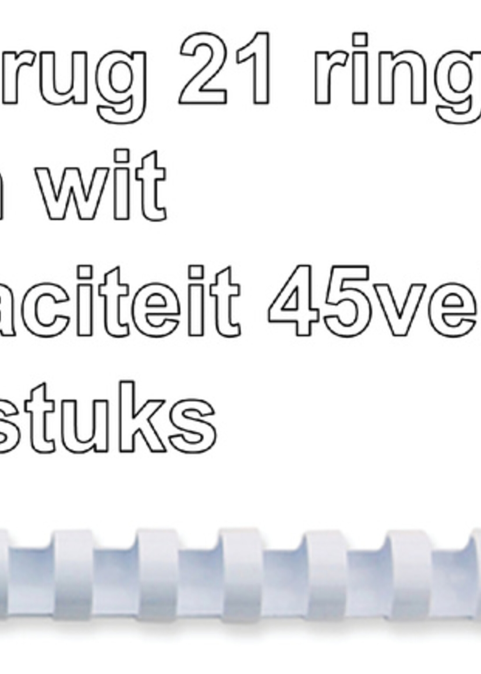 GBC GBC BINDRUG 8MM 21R WT 100STKS