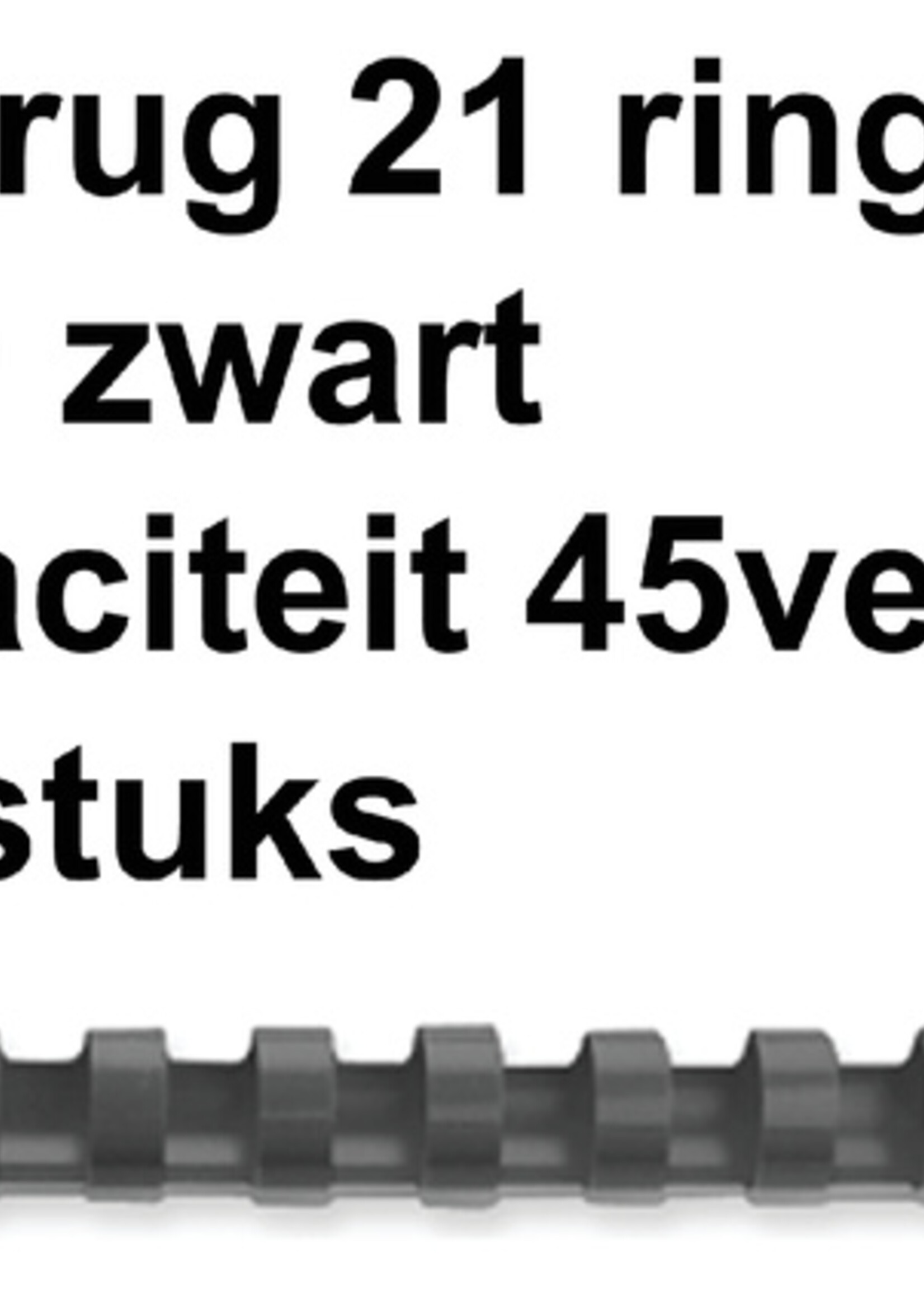 GBC GBC BINDRUG 8MM 21R ZW 100STKS