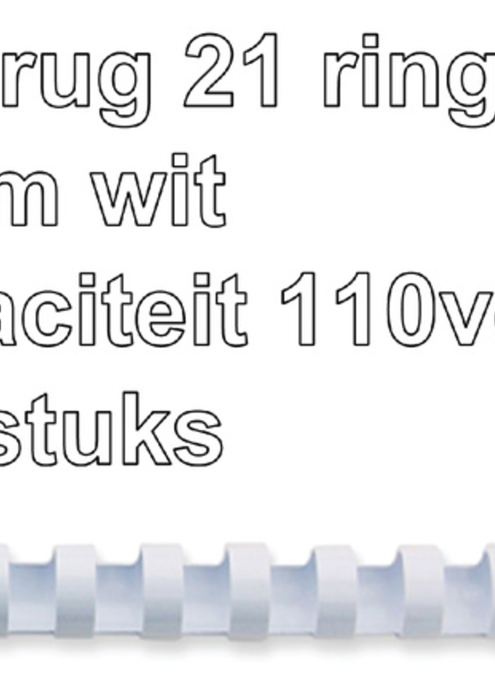 GBC GBC BINDRUG 14MM 21R WT 100STKS