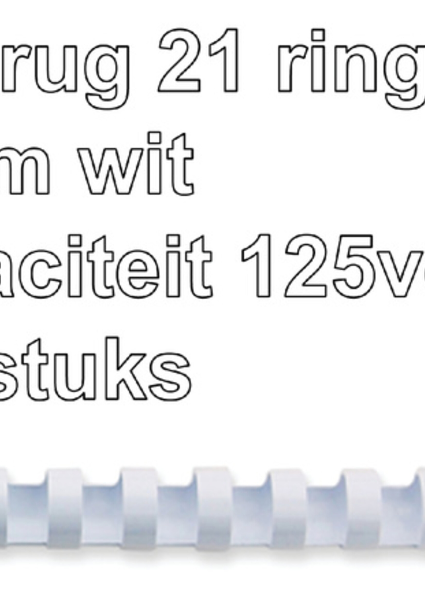 GBC GBC BINDRUG 16MM 21R WT 100STKS