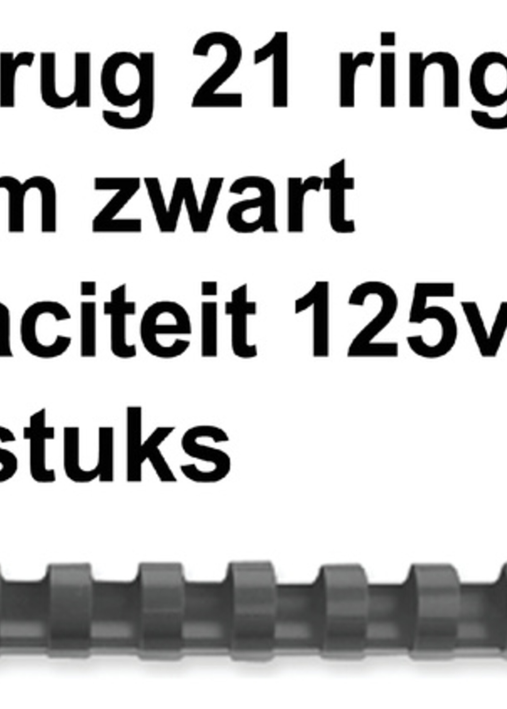 GBC GBC BINDRUG 16MM 21R ZW 100STKS