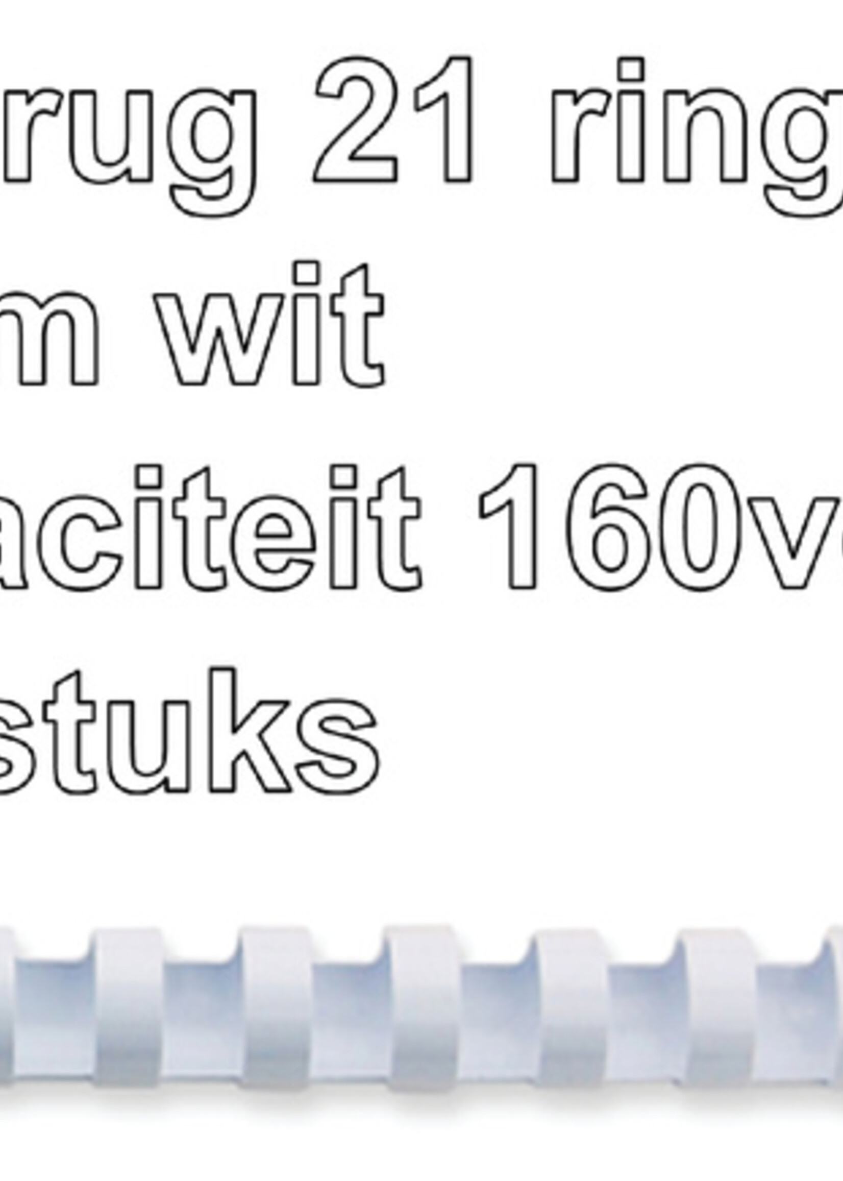 GBC GBC BINDRUG 19MM 21R WT 100STKS