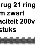 GBC BINDRUG 22MM 21R ZW 100STKS