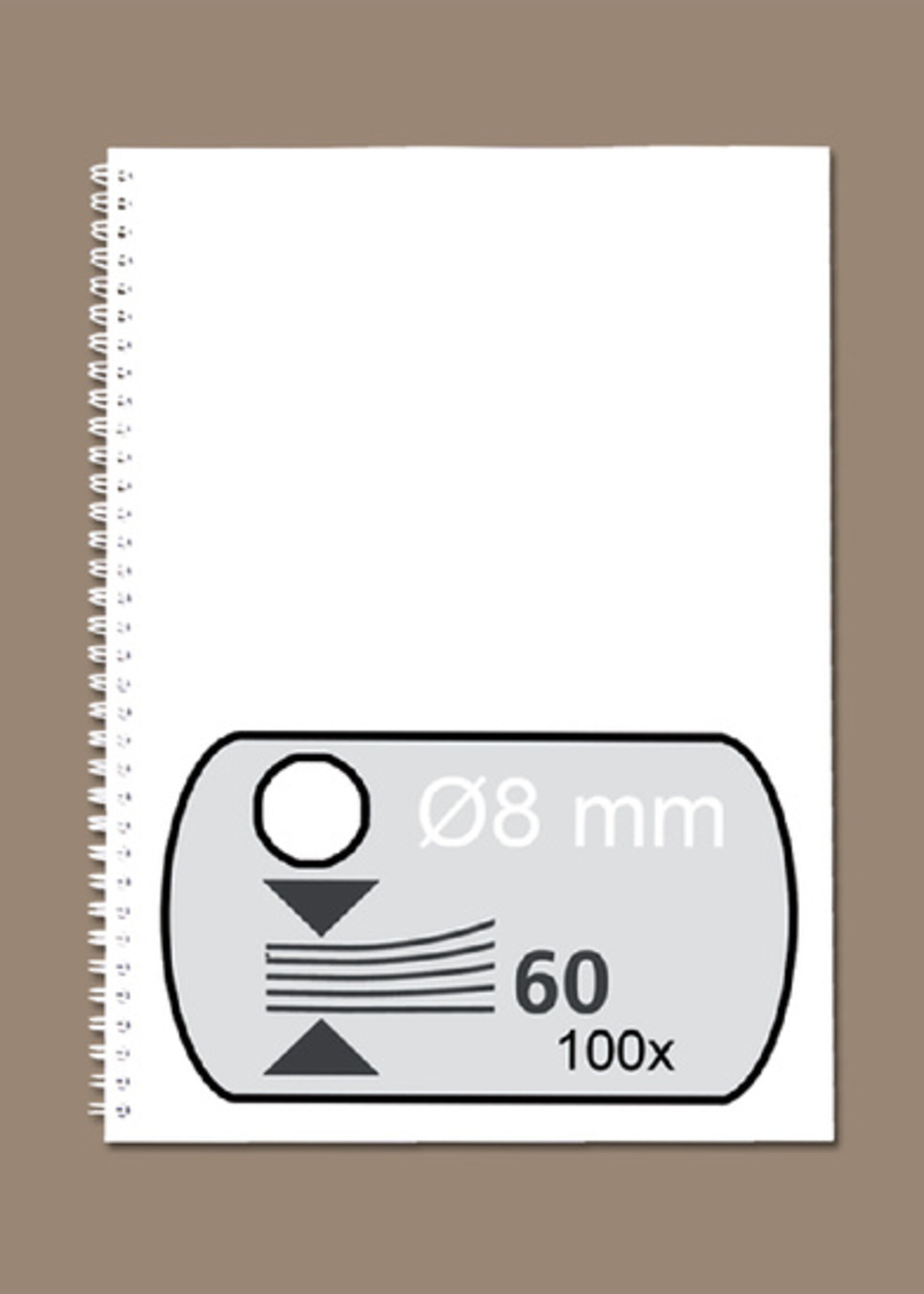 GBC GBC DRAADRUG 8MM 34R WT 100STKS