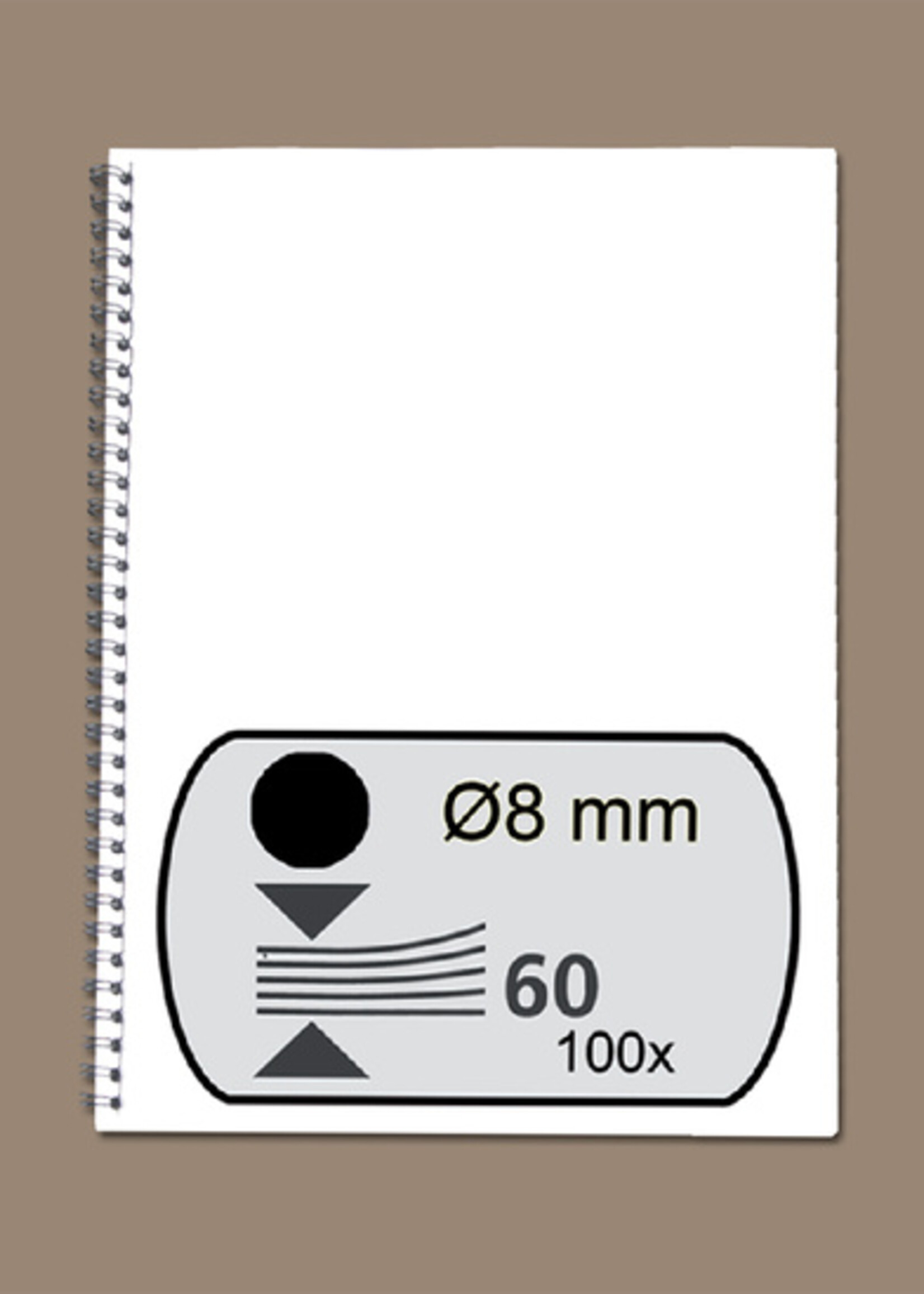 GBC GBC DRAADRUG 8MM 34R ZW 100STKS