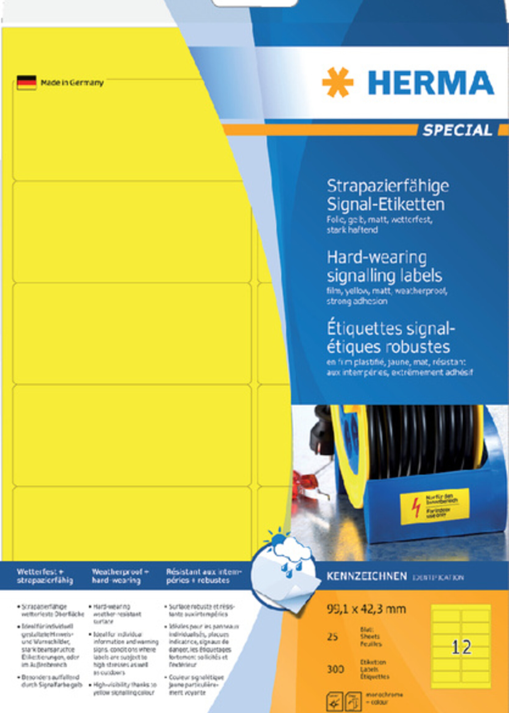 Herma Herma ETIKET 8029 99.1X42.3MM WEERB GL 300STKS