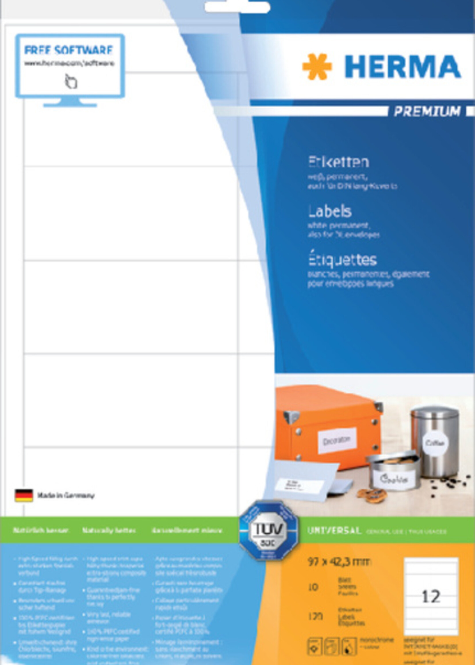 Herma Herma ETIKET 8628 PREMIUM 120STKS