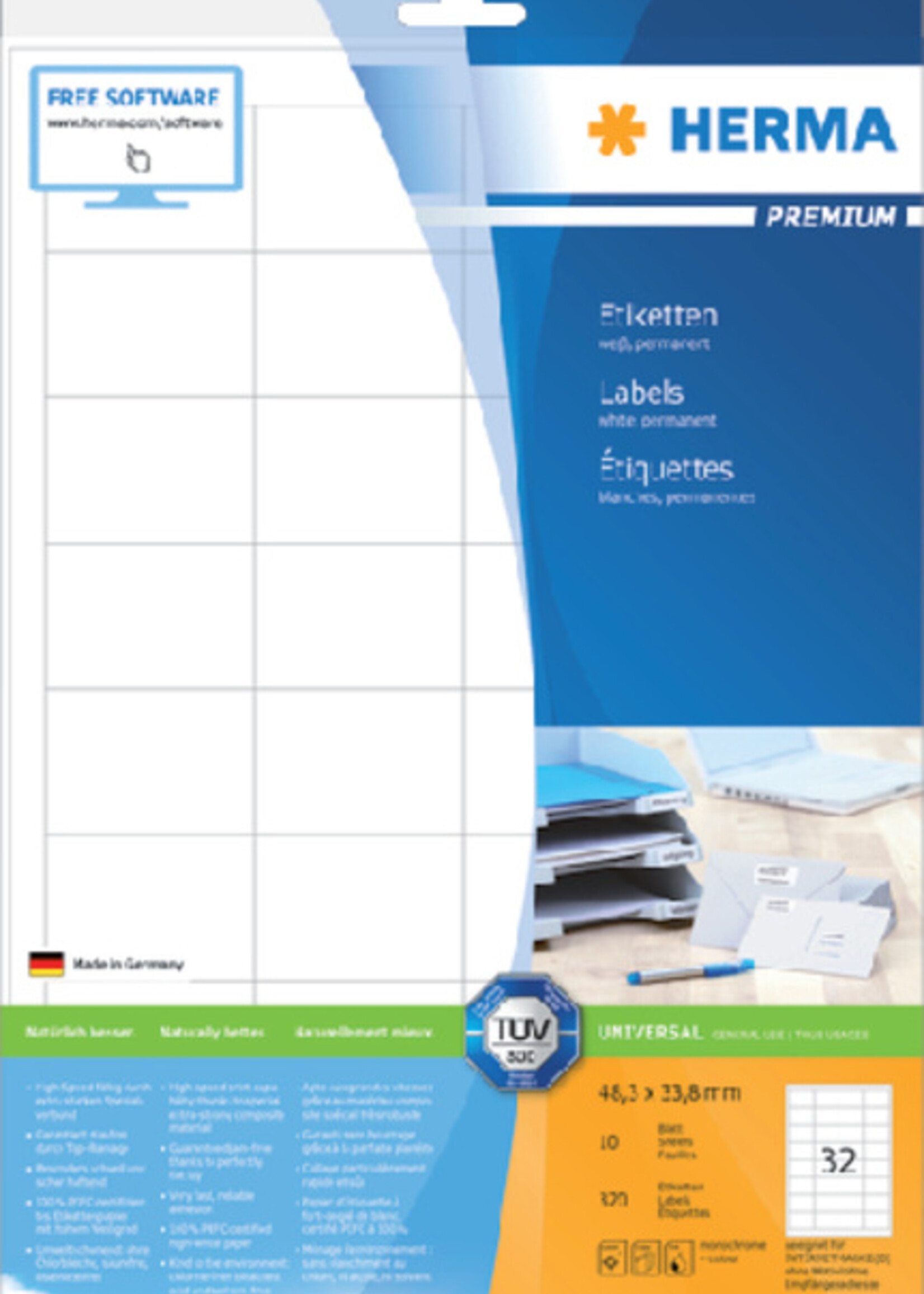 Herma Herma ETIKET 8643 PREMIUM 320STKS