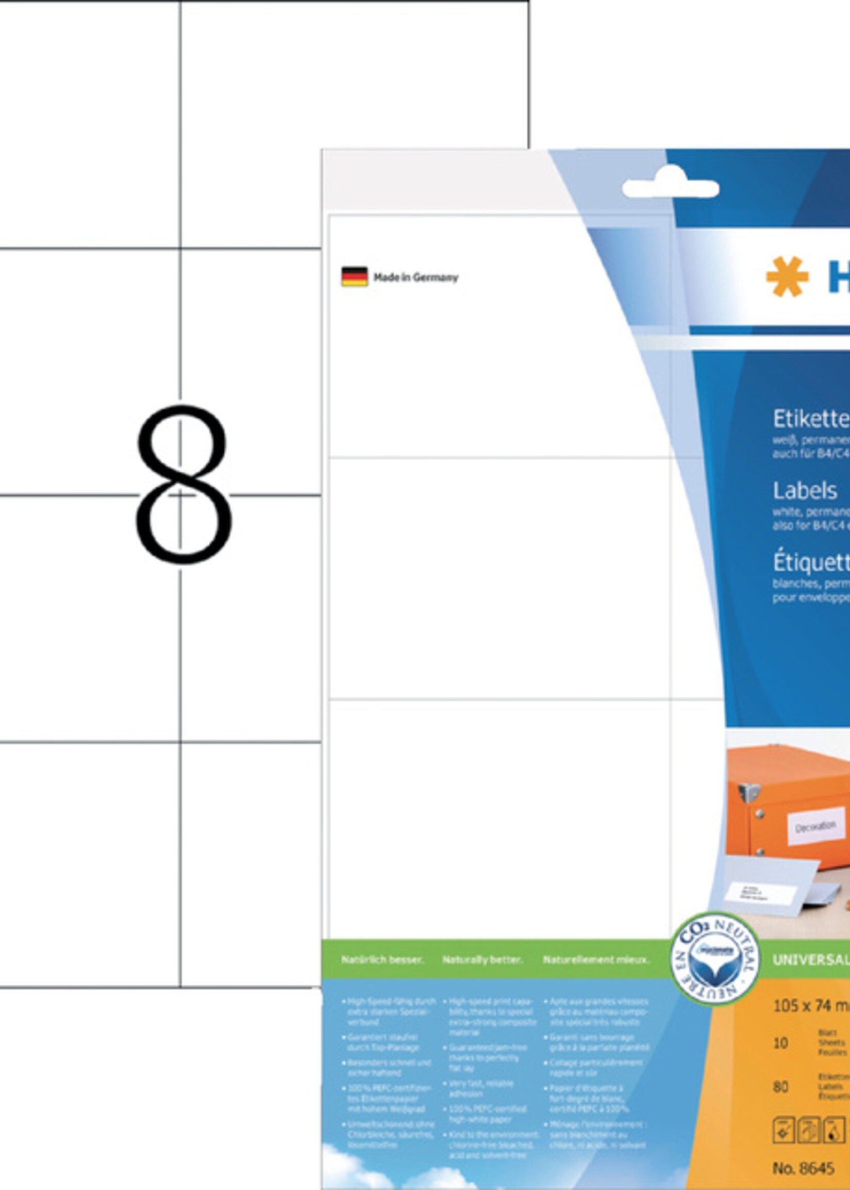 Herma Herma ETIKET 8645 PREMIUM 80STKS
