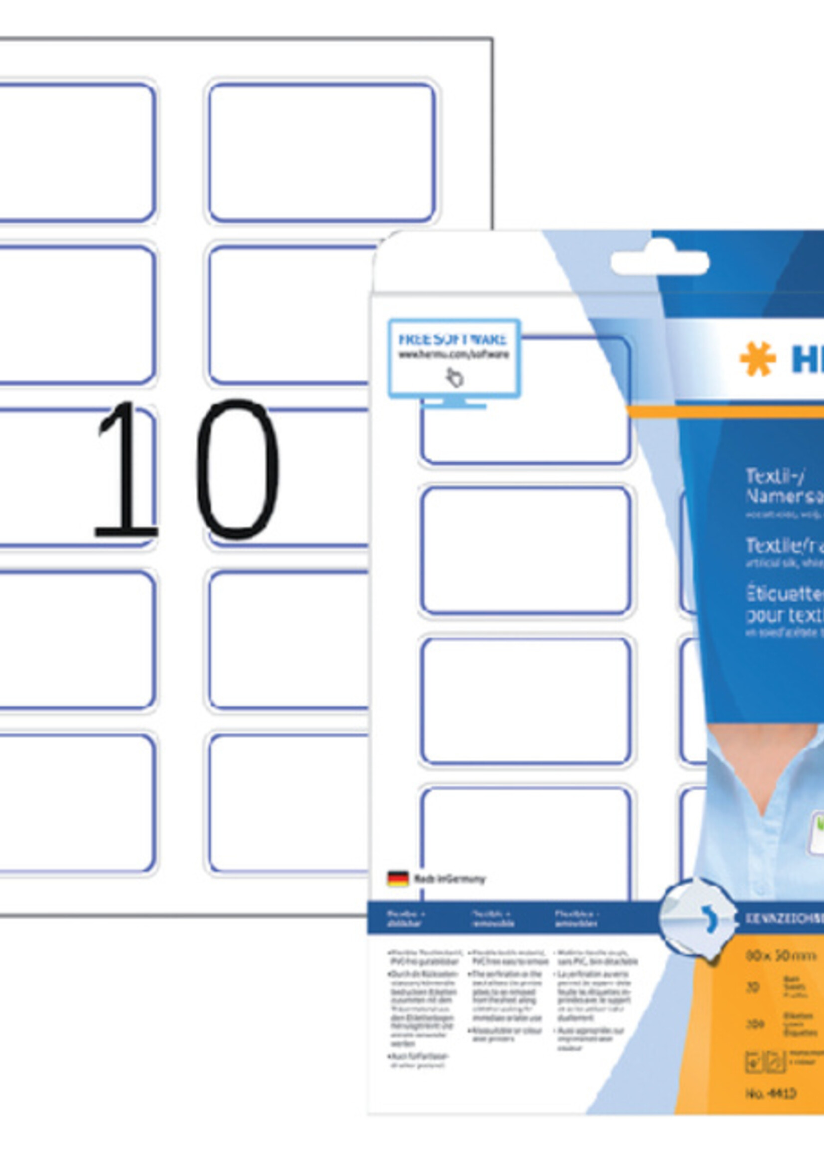 Herma Herma NAAMBADGE ETIKET 4410 80x50MM 20STKS