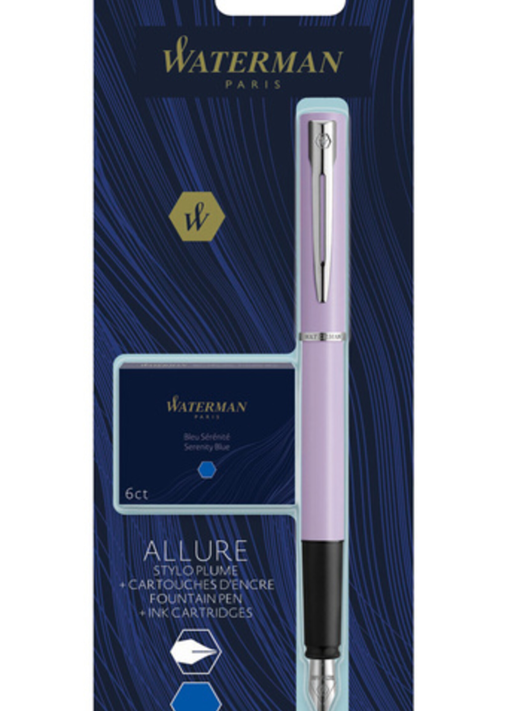 Waterman Waterman VULPEN ALLURE PASTEL PRS F BL +INKTP