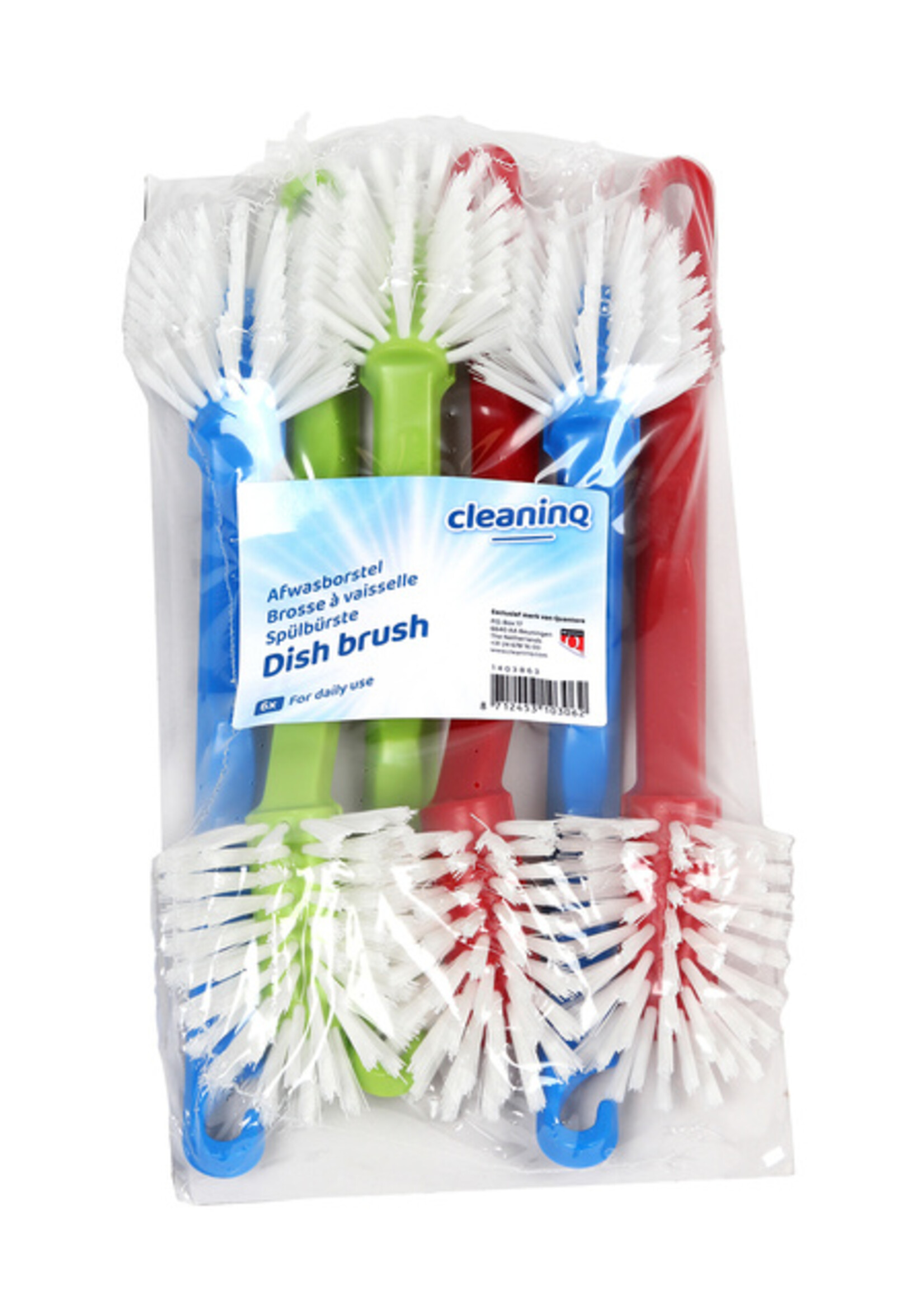 Cleaninq Cleaninq AFWASBORSTEL ASSORTI 6STKS