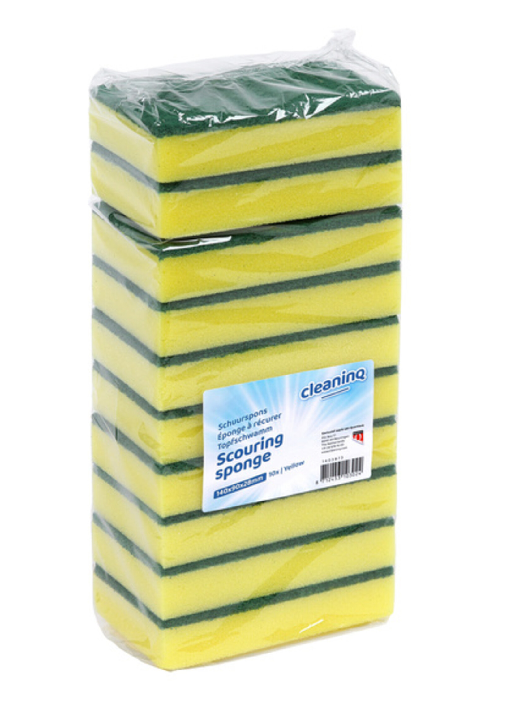 Cleaninq Cleaninq SCHUURSPONS 140X90X28MM 10STKS