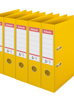 Esselte NO.1 ORDNER PP GEEL 75MM 5STKS