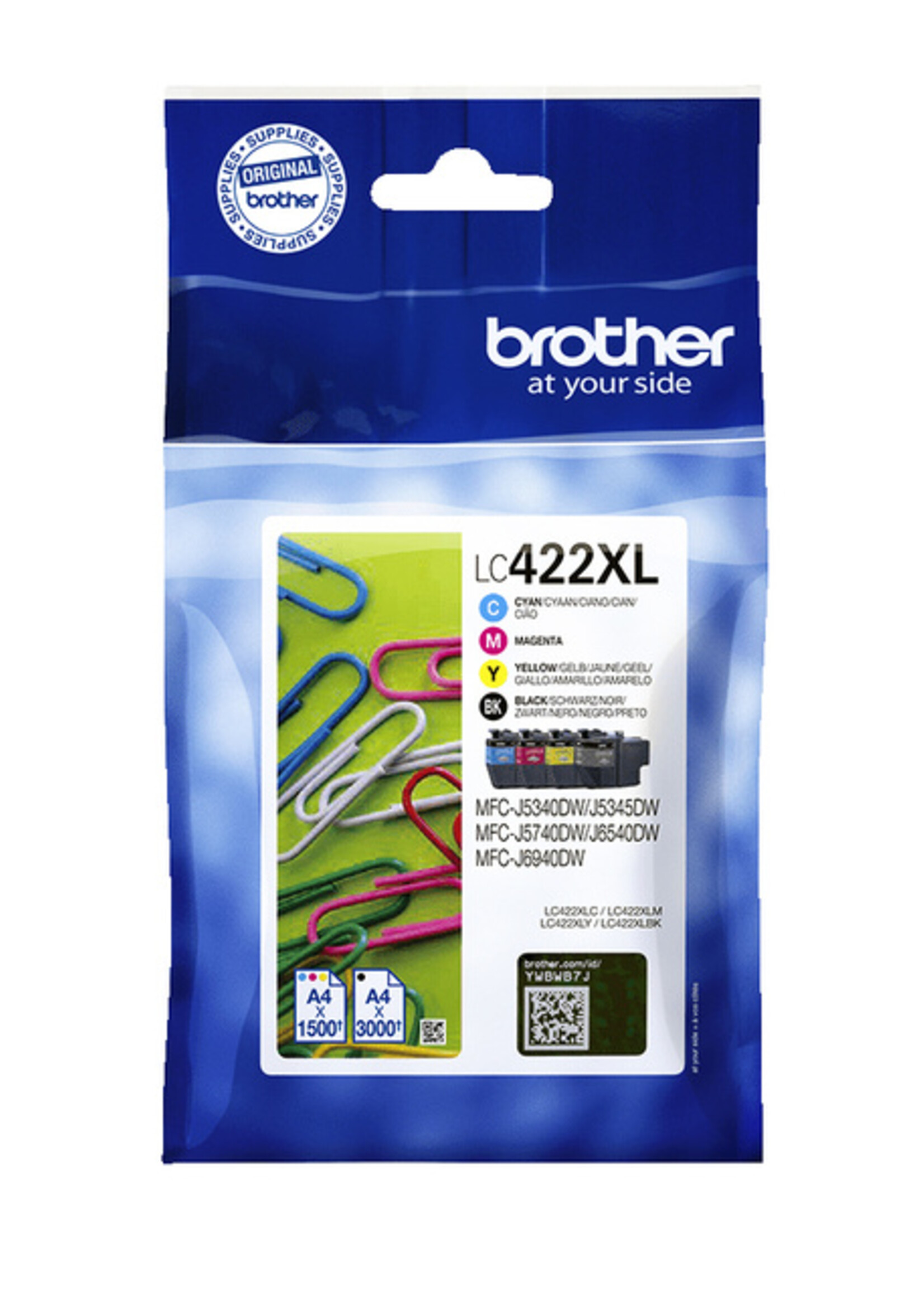 Brother Brother INKCARTRIDGE LC-422XLVAL ZW3KL