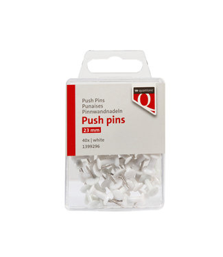 Quantore PUSH PINS WT 40STKS