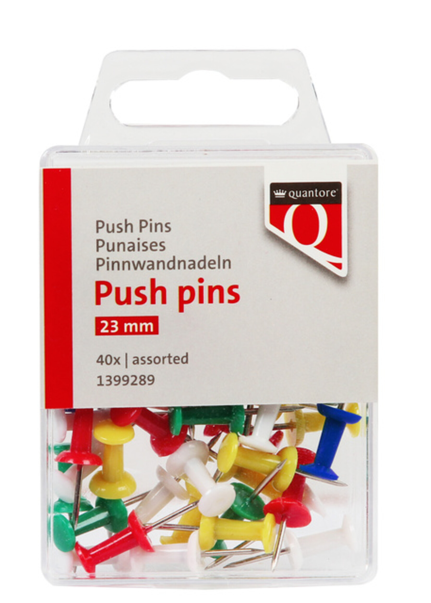 Quantore Quantore PUSH PINS ASS 40STKS