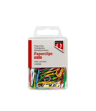 Quantore PAPERCLIP 28MM ASS 100STKS