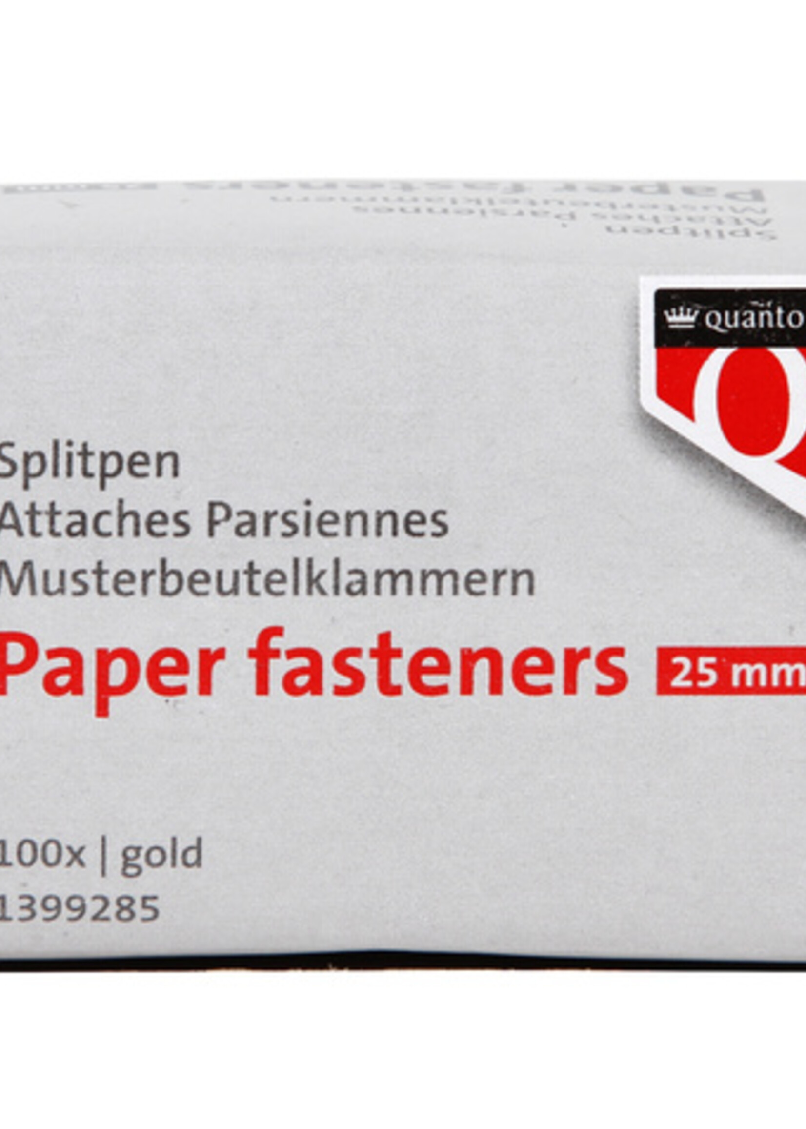 Quantore Quantore SPLITPEN 25MM GOUD 100STKS