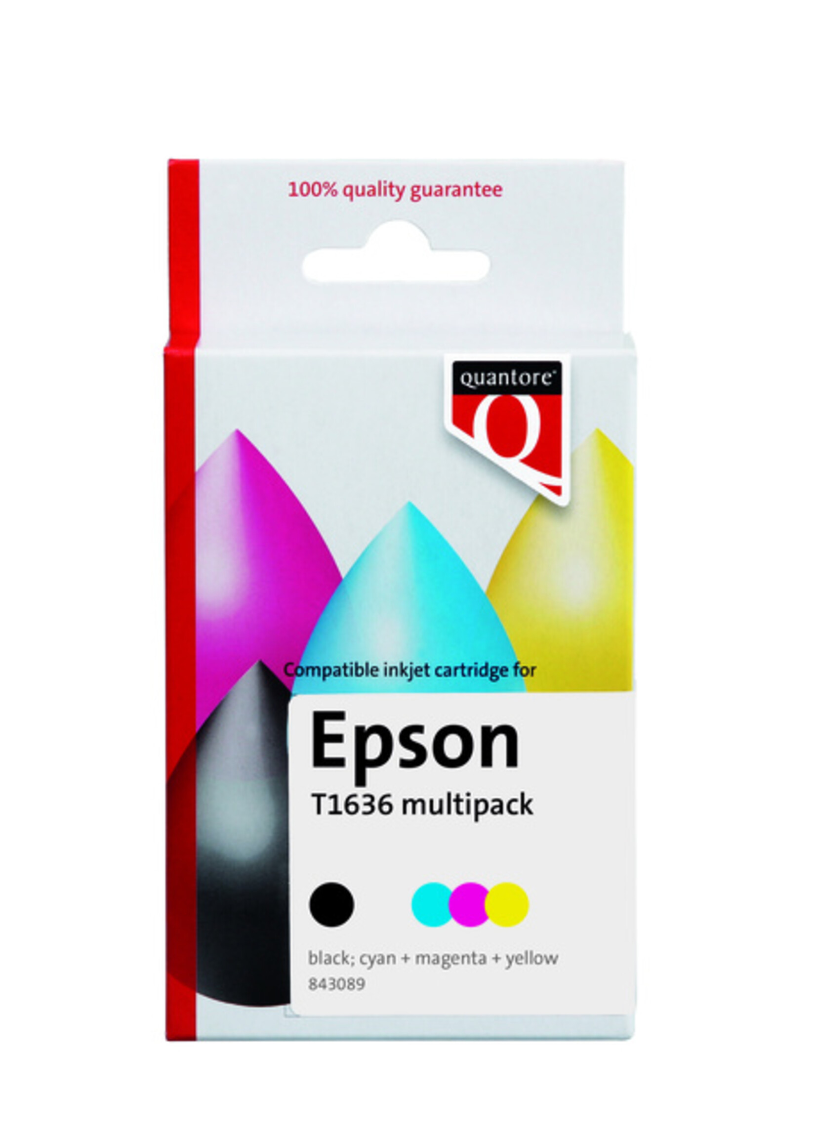 Quantore Quantore INKTCARTRIDGE EPS T1636 XL ZW+KL 4STKS