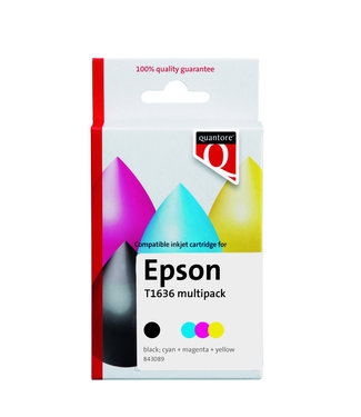 Quantore INKTCARTRIDGE EPS T1636 XL ZW+KL 4STKS