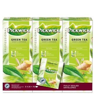 Pickwick THEE GROENE GINGER LEMON 25STKS