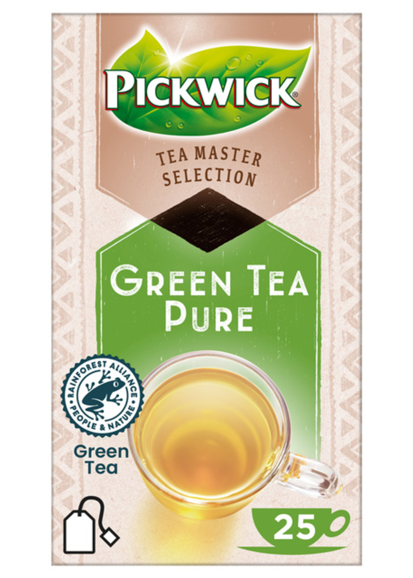 Pickwick Pickwick THEE TMS GREEN TEA PURE 25STKS