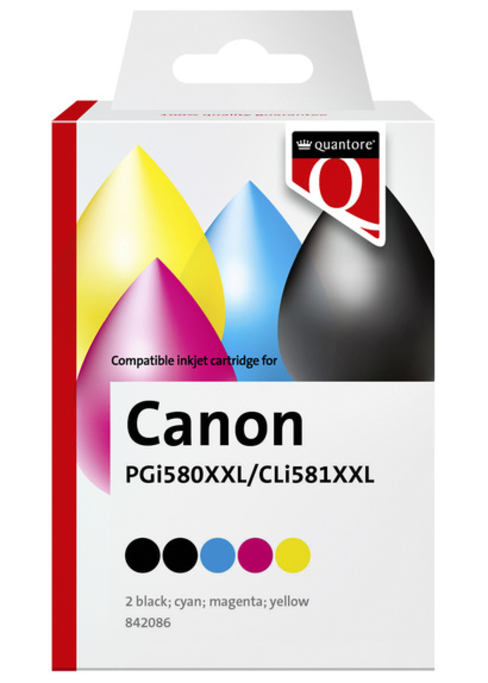 Quantore Quantore INKTCARTRIDGE CAN PGI580+CLI581 ZW+KL 5S
