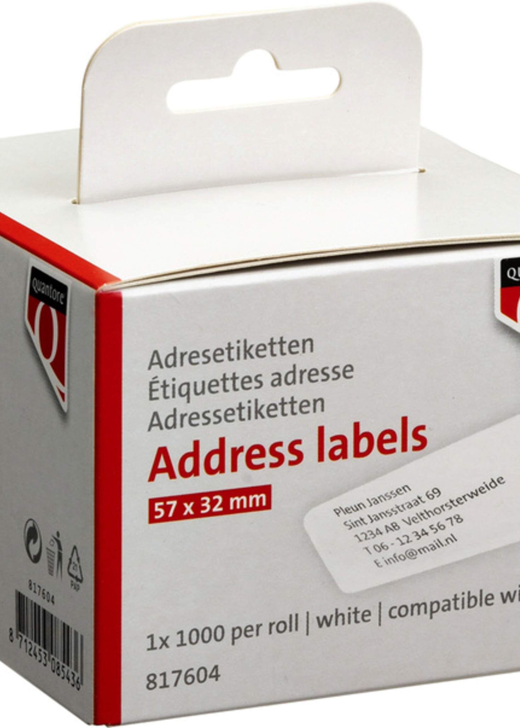 Quantore Quantore L-ETIKET 11354 57X32MM WT