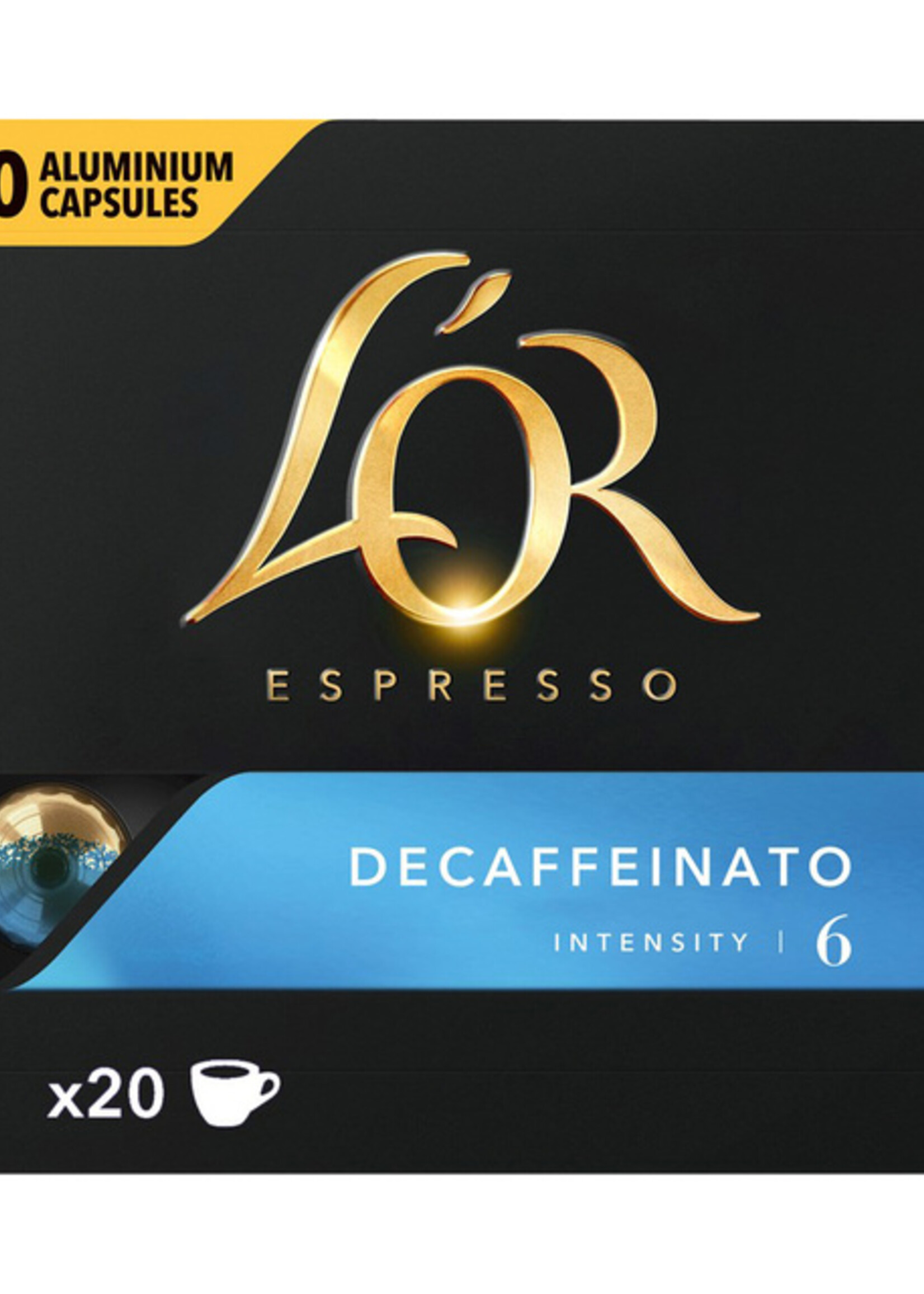 Douwe Egberts Douwe Egberts KOFFIE L'OR ESP DECAFFEINATO 20STKS