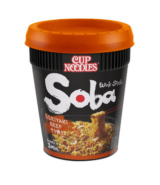 Nissin NOODLES SOBA SUKIYAKI BEEF CUP