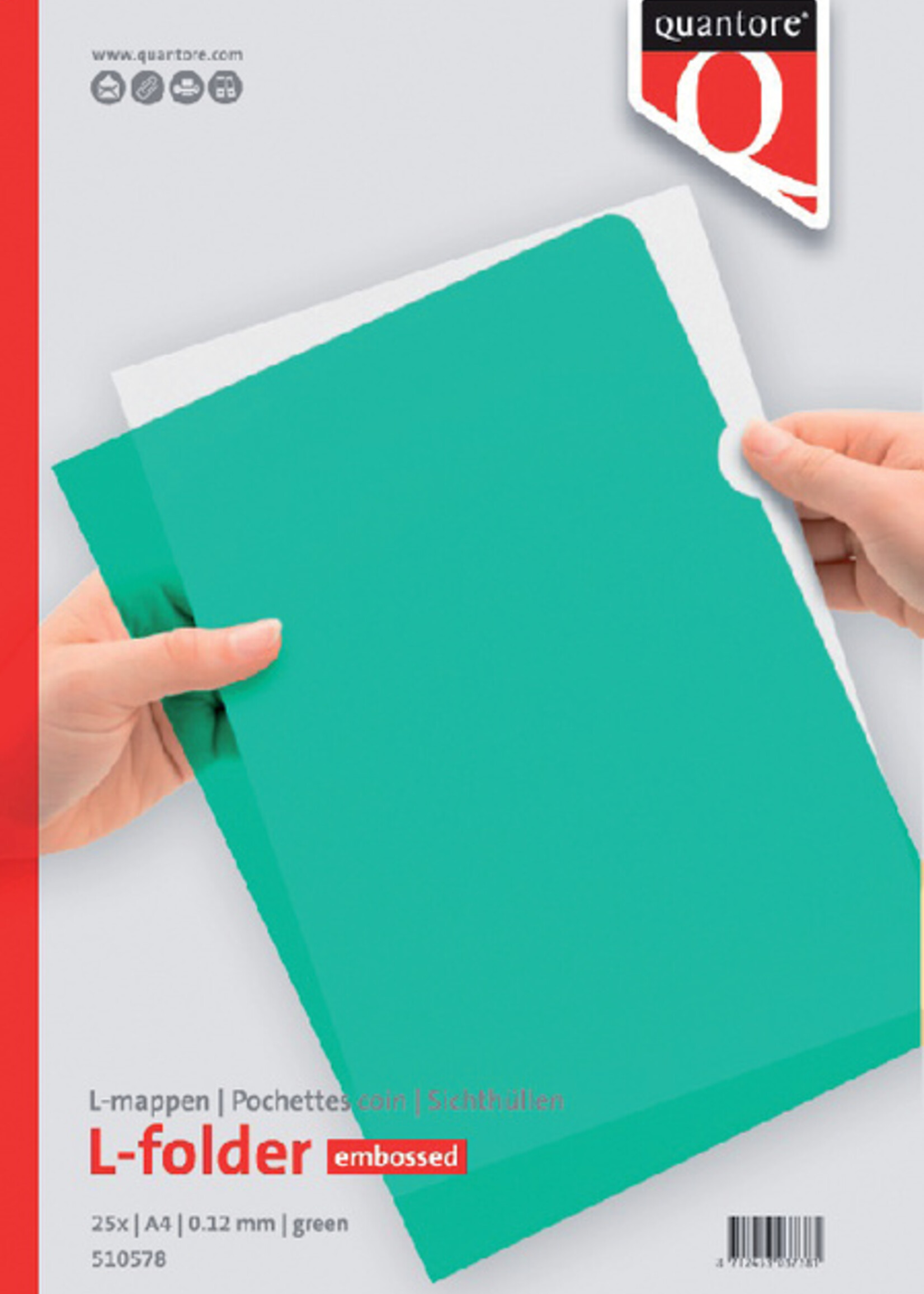 Quantore Quantore L-MAP A4 PP 0.12 GN L-MOD 25STKS