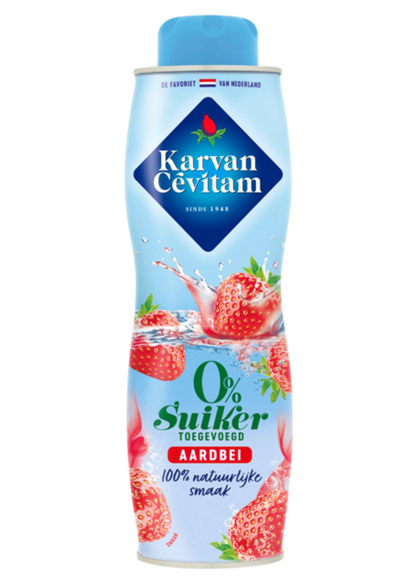 Karvan Cevitam Karvan Cevitam SIROOP AARDBEI ZERO SUIKER 600ML
