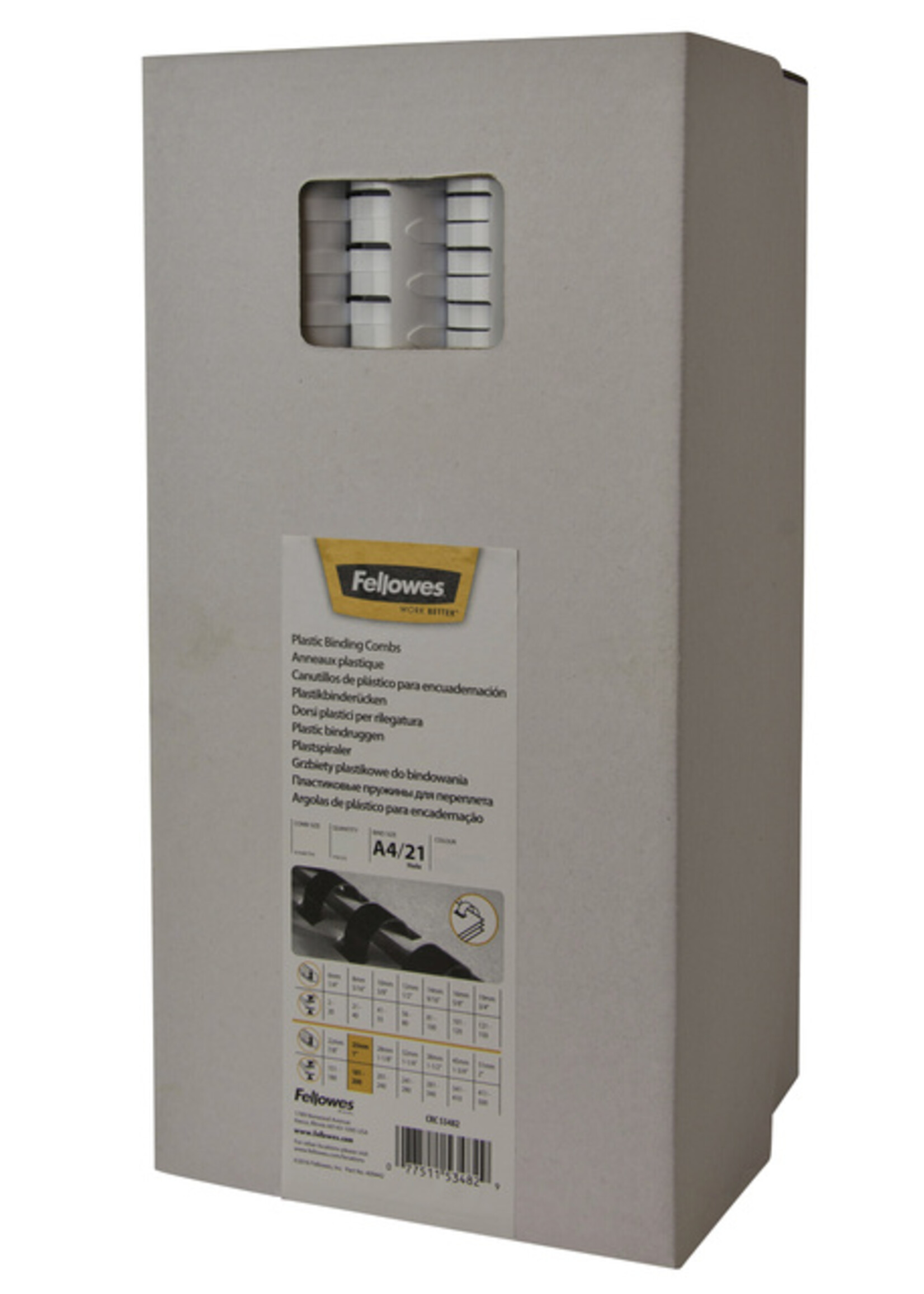 Fellowes Fellowes BINDRUG 12MM A4 ZW 100STKS