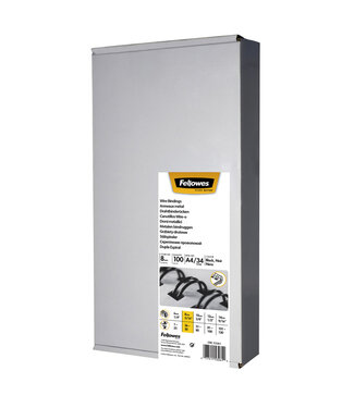 Fellowes DRAADRUG 8MM 34R ZW 100STKS