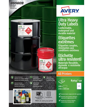 Avery ETIKET B3655 148X210MM WT 100STKS