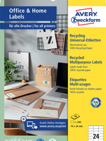 Avery Zweckform ETIKET LR3475 70X36MM WT 240STKS