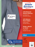 Avery Zweckform BADGE ETIKET J4785 WIT 200STKS