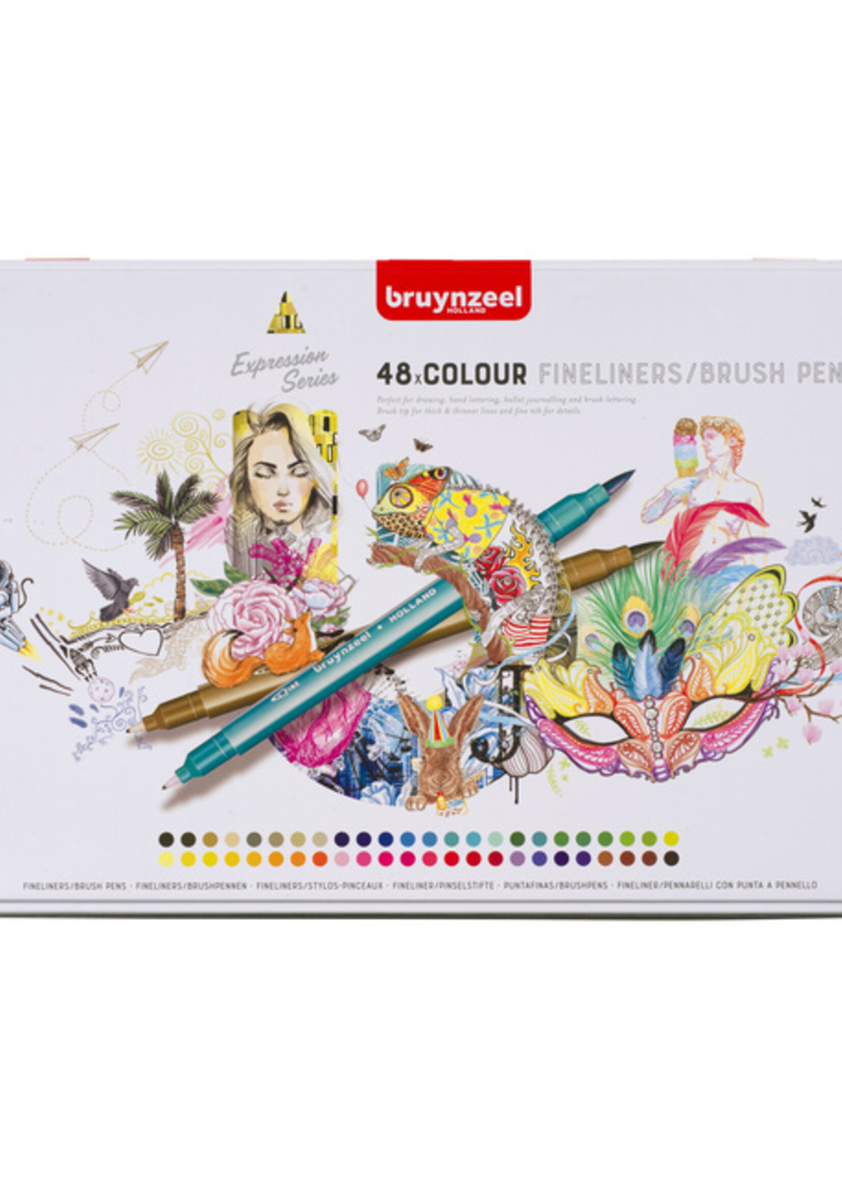 Bruynzeel Bruynzeel FINELINERS EN BRUSHPEN 48KL