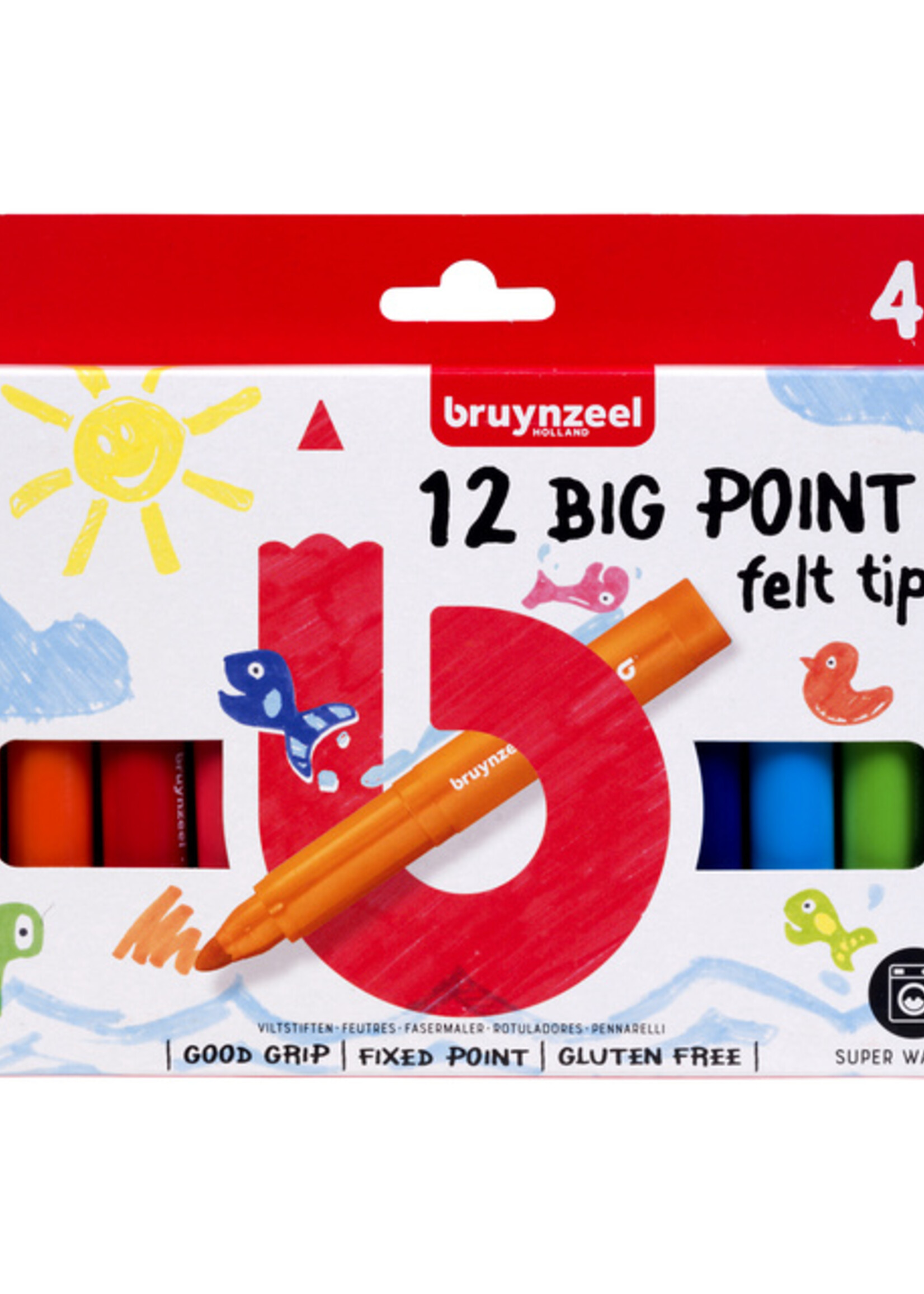 Bruynzeel Bruynzeel VILTSTIFT KIDS BIG POINT 12KL