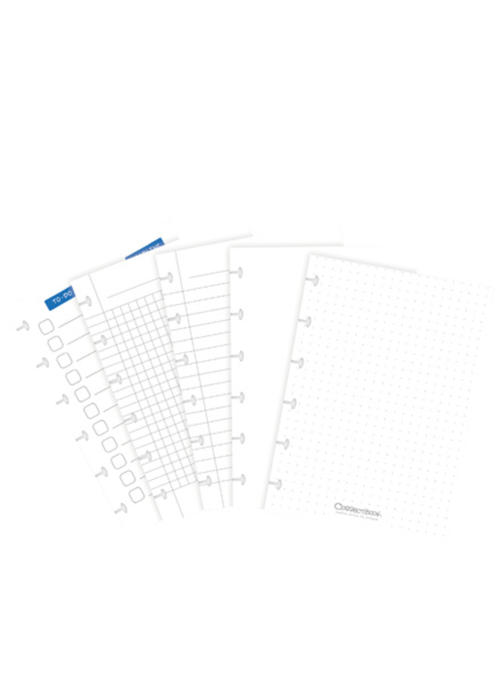 Correctbook Correctbook UITBREIDINGSSET A6 MIX 5 BLADEN