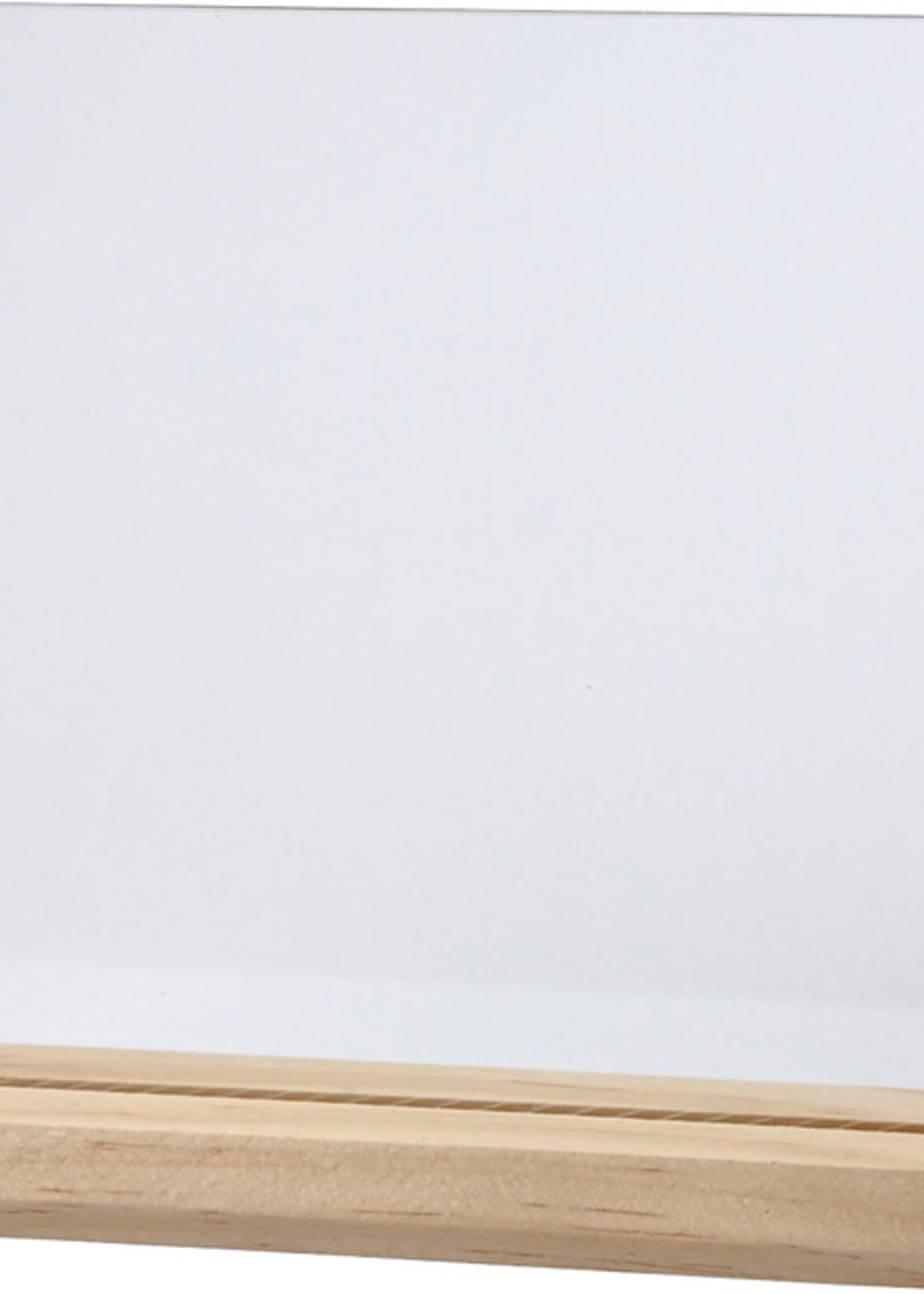 Creotime Creotime GLAZEN PLAAT MET HOUTEN VOET