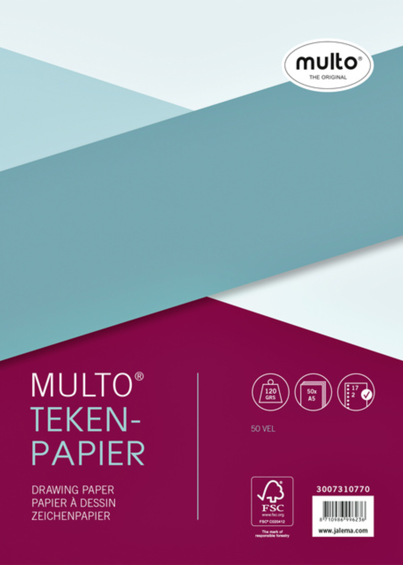 Multo Multo INTERIEUR 17R TEKENPAPIER 120GR 50V