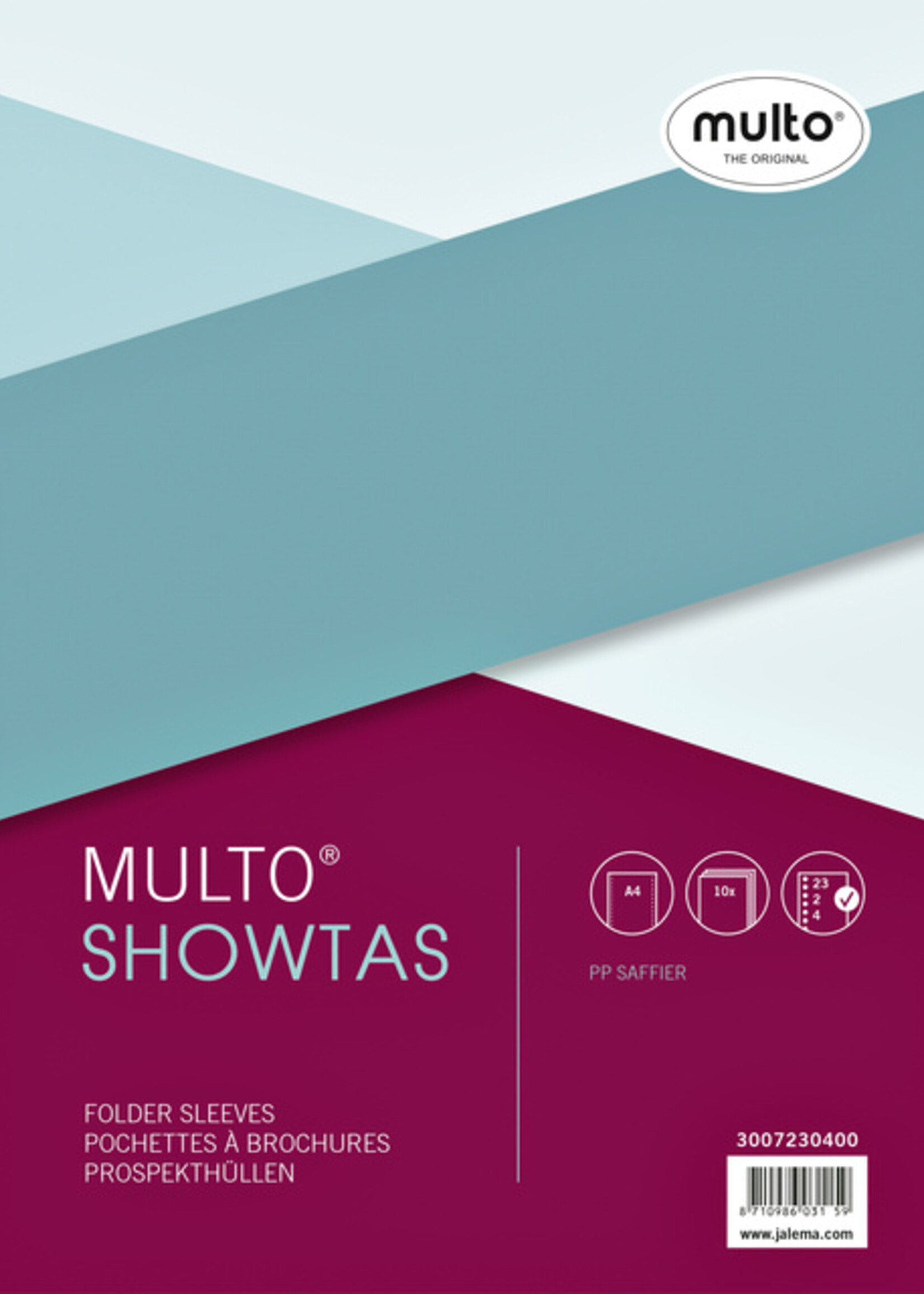 Multo Multo SHOWTAS A4 23R PP 0.08MM NERF 10STKS