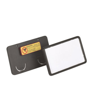 Durable BADGE CLIP CARD 40X75MM MAGN 25STKS