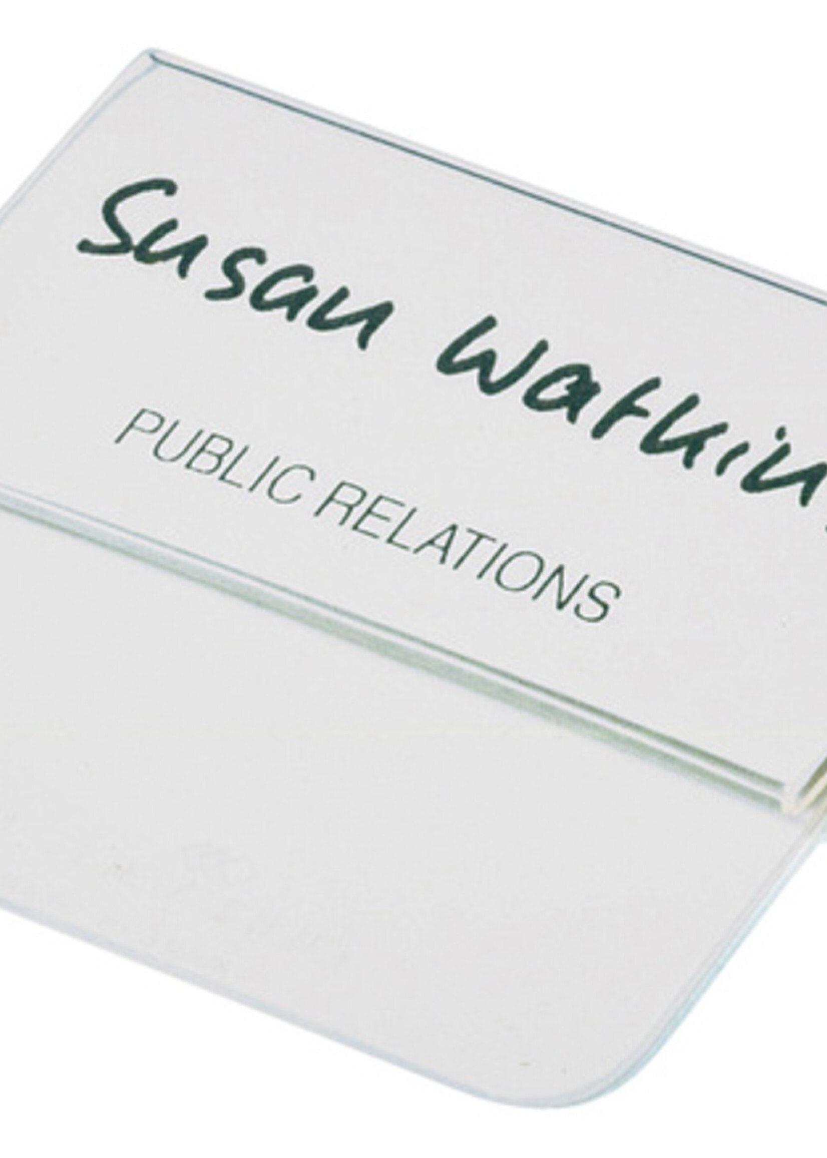 Durable Durable BADGE MET TONG 40X75MM 25STKS