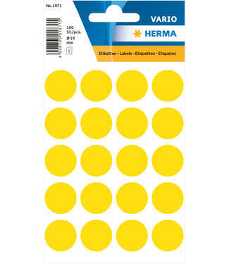 Herma ETIKET 1871 19MM GL ROND 100STKS