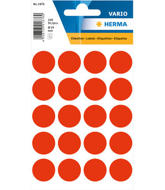 Herma ETIKET 1876 19MM FL RD ROND 100STKS