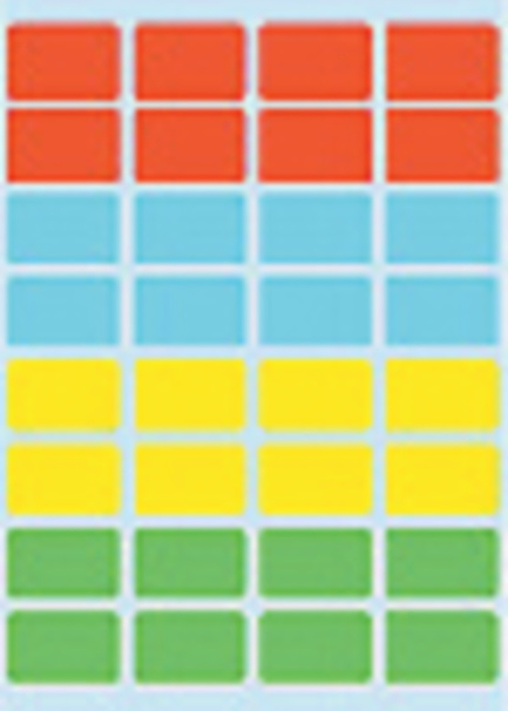 Herma Herma ETIKET 3631 12X19MM ASS 160STKS