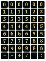 Herma ETIKET 4131 GETAL 0-9 ZW-GD 2VEL